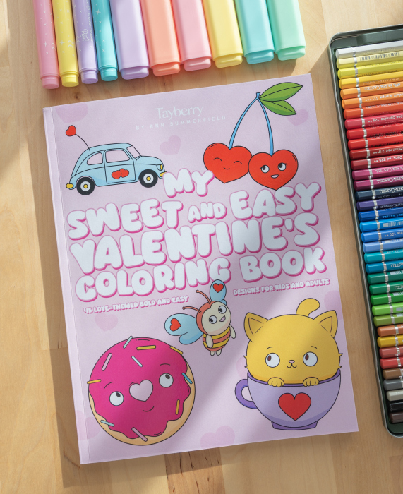 My Sweet and Easy Valentines coloring book for kids and adults